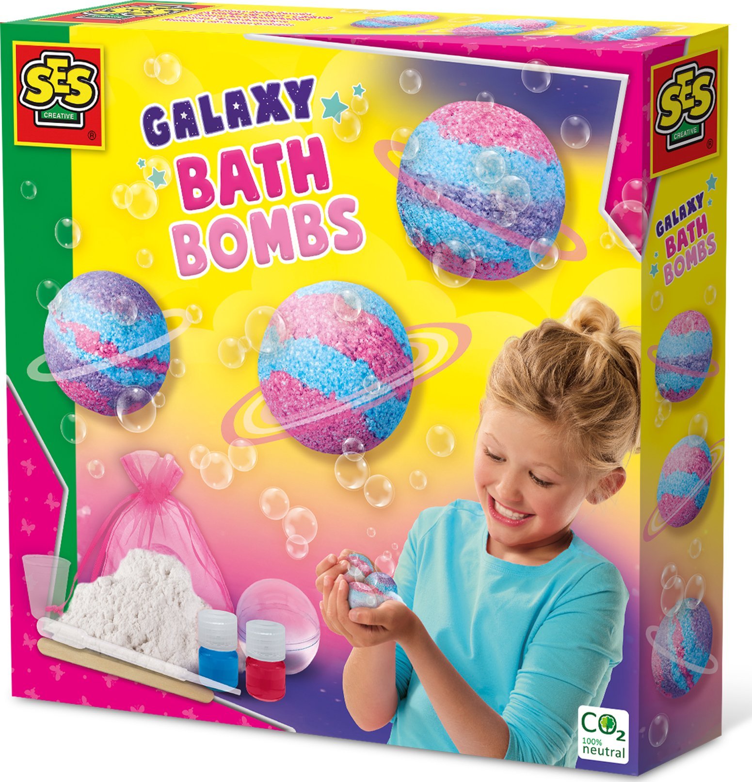 Sada na tvoření SES Creative Galaxy Bath Bombs 14769