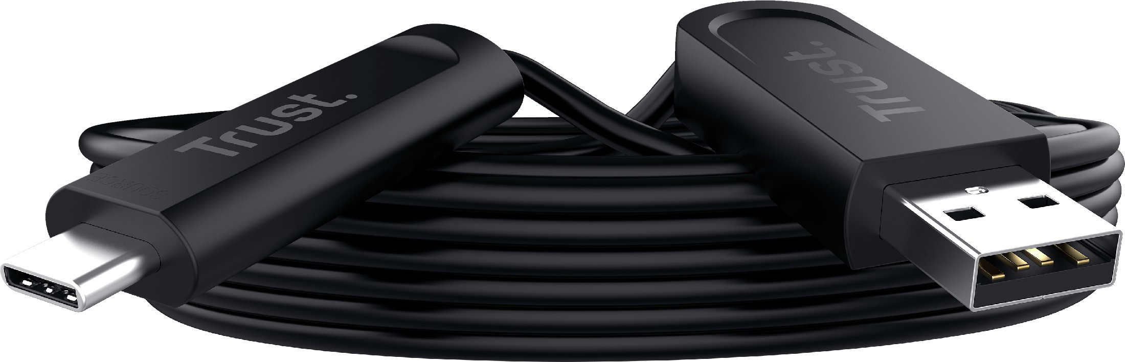Trust USB kabel Trust Iris Kabel Kit 10m USB-A / USB-C černý