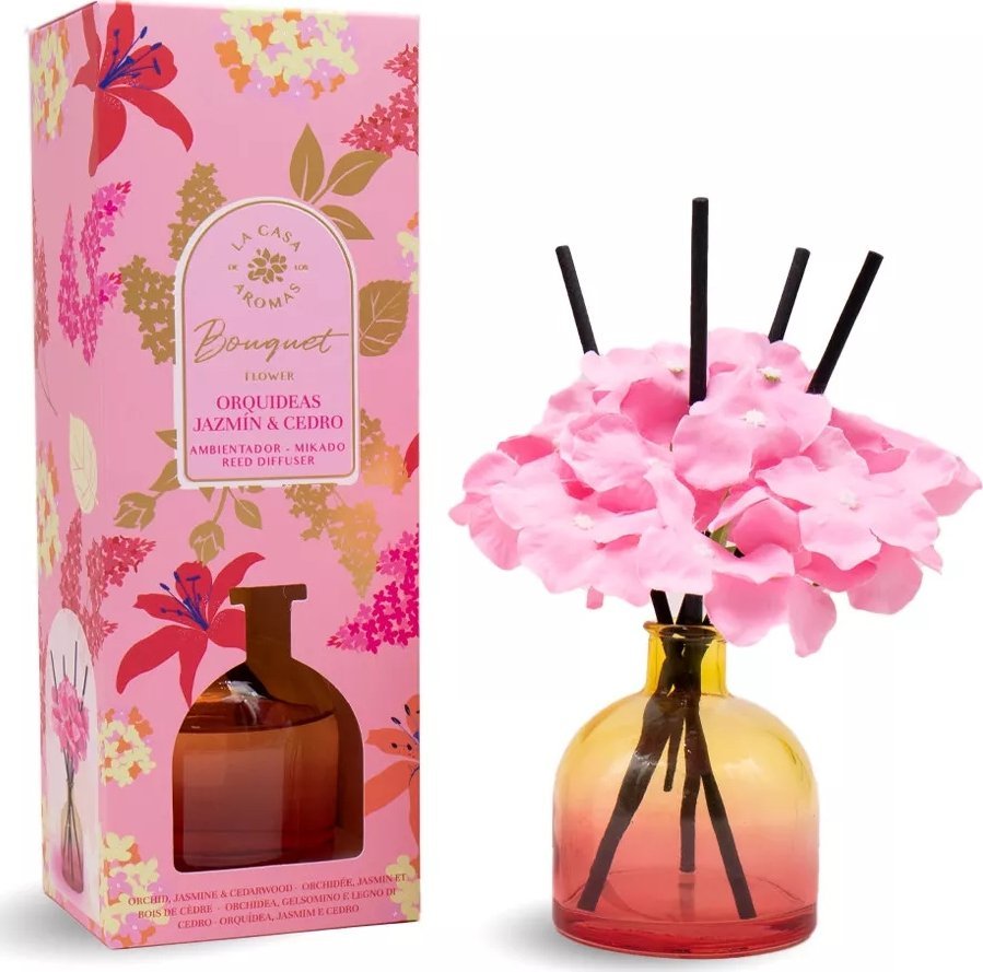 NoName LA CASA DE LOS AROMAS_Flower Bouquet difuzér vůně, jasmín a cedr 170 ml
