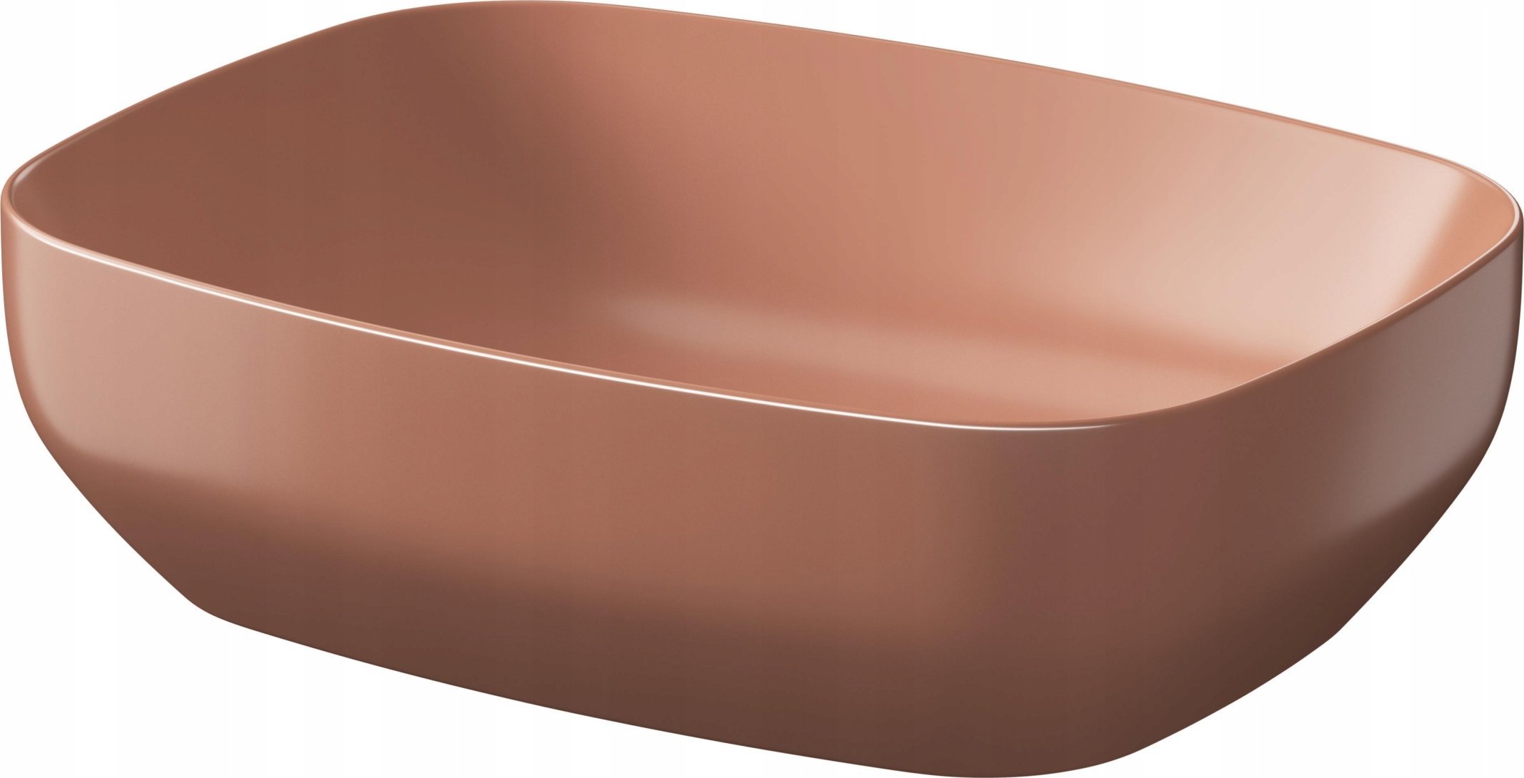 K677-066 umyvadlo / CERSANIT / LARGA / OBDÉLNÍKOVÉ UMYVADLO NA DESKU (50X38) KRABICE Z CIHEL /