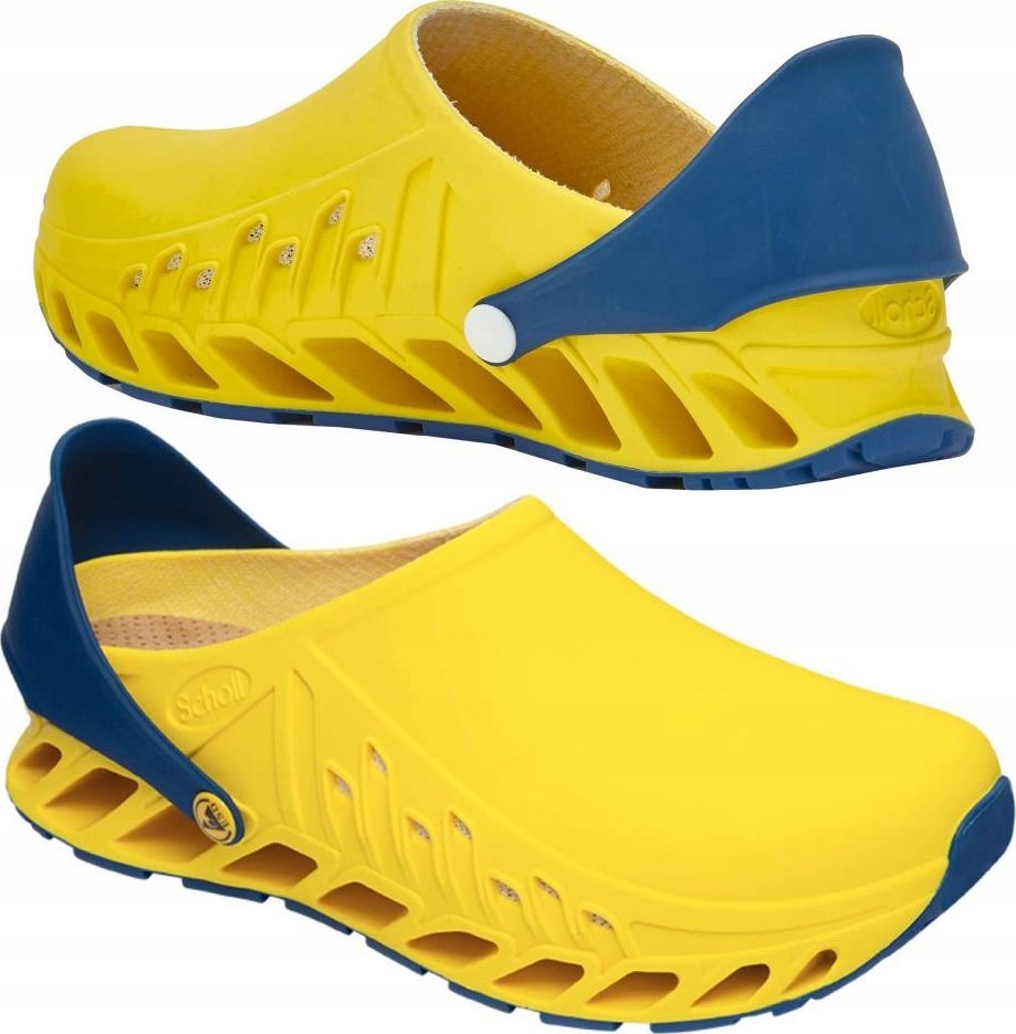 Scholl Evoflex - unisex dreváky žltá, veľkosť 38
