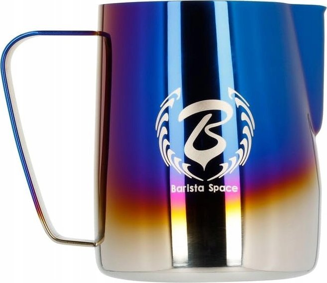 Barista Space  - Titanium Half Blue konvička na mléko 600ml