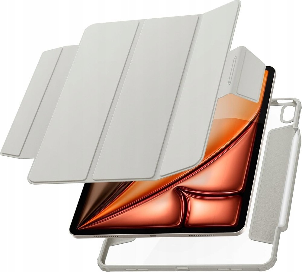 Pouzdro na tablet Spigen  Air Skin Pro, šedé - iPad Air 13 2024
