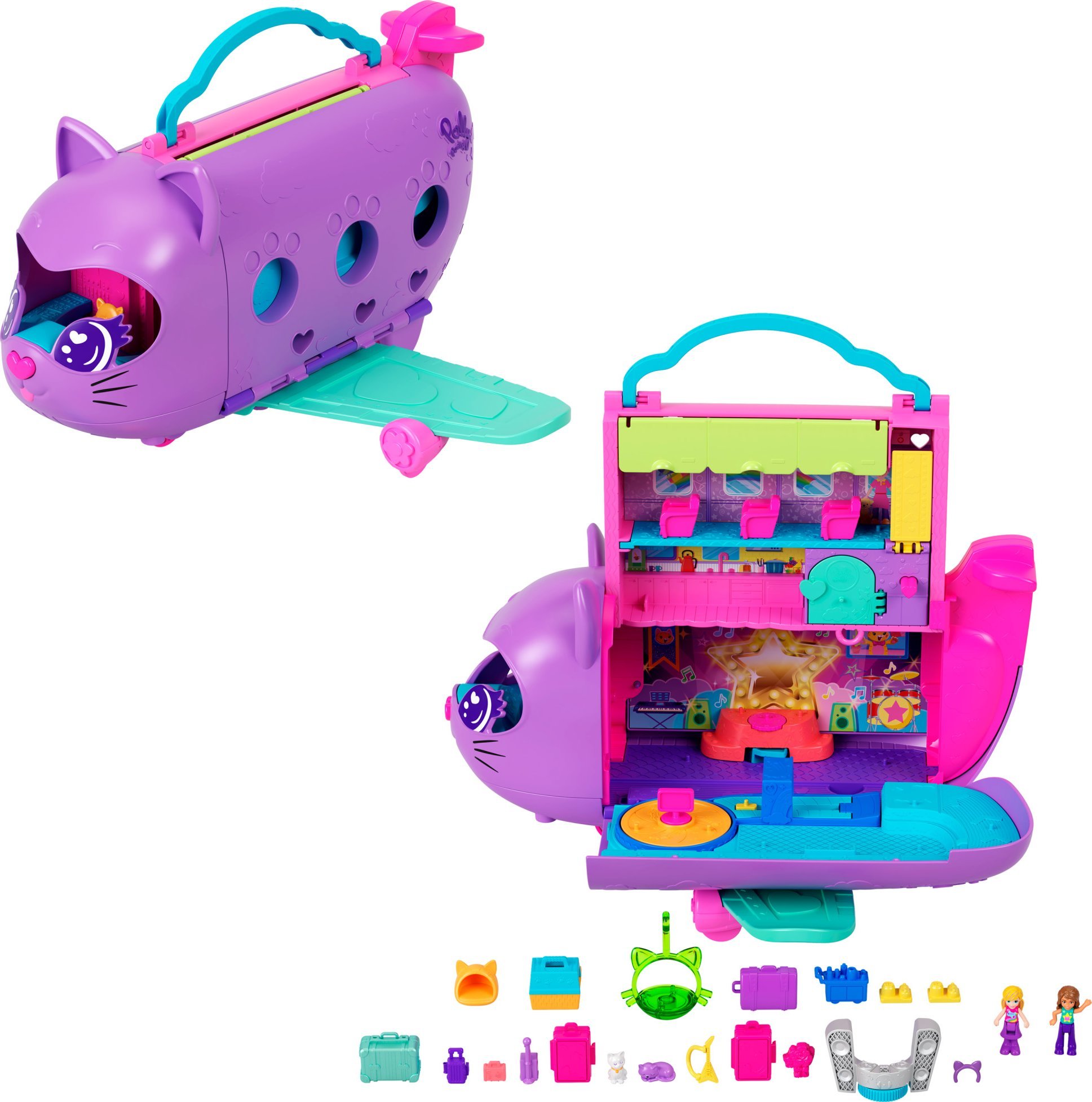 Mattel Polly Pocket Kočičí letadlo (HWP19)
