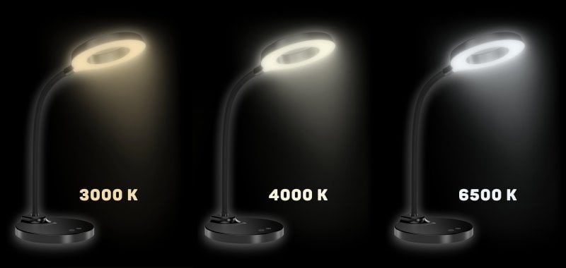 CONNECT IT GLOW stolní Led lampička, ČERNÁ
