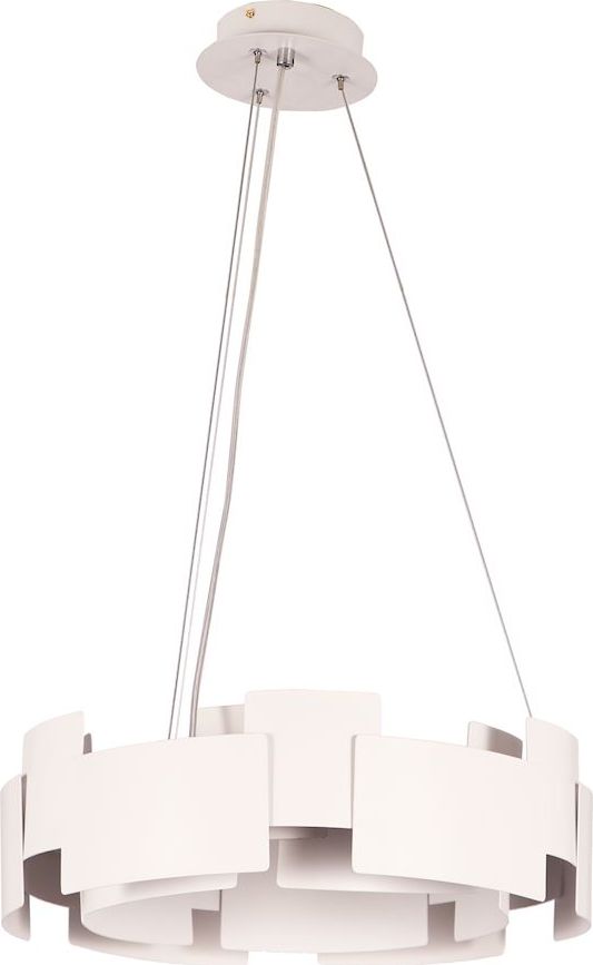 Milagro Závěsná lampa Moderní LED stropní lampa bílá Milagro TORINO ML6140