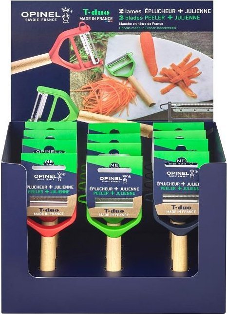 Opinel  Sada 12ks škrabek T-Duo Wood