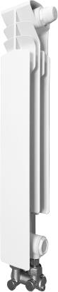 KFA Element hliníkový radiátor pravý G 500 F/D spodní přívod + sada úhlových spojů 50 x 50mm křížový přívod (878-151-44)