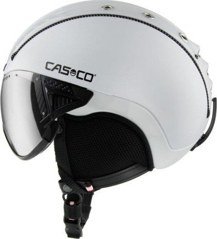 Lyžařská přilba Casco CASCO SP-2 Visor Carbonic white S