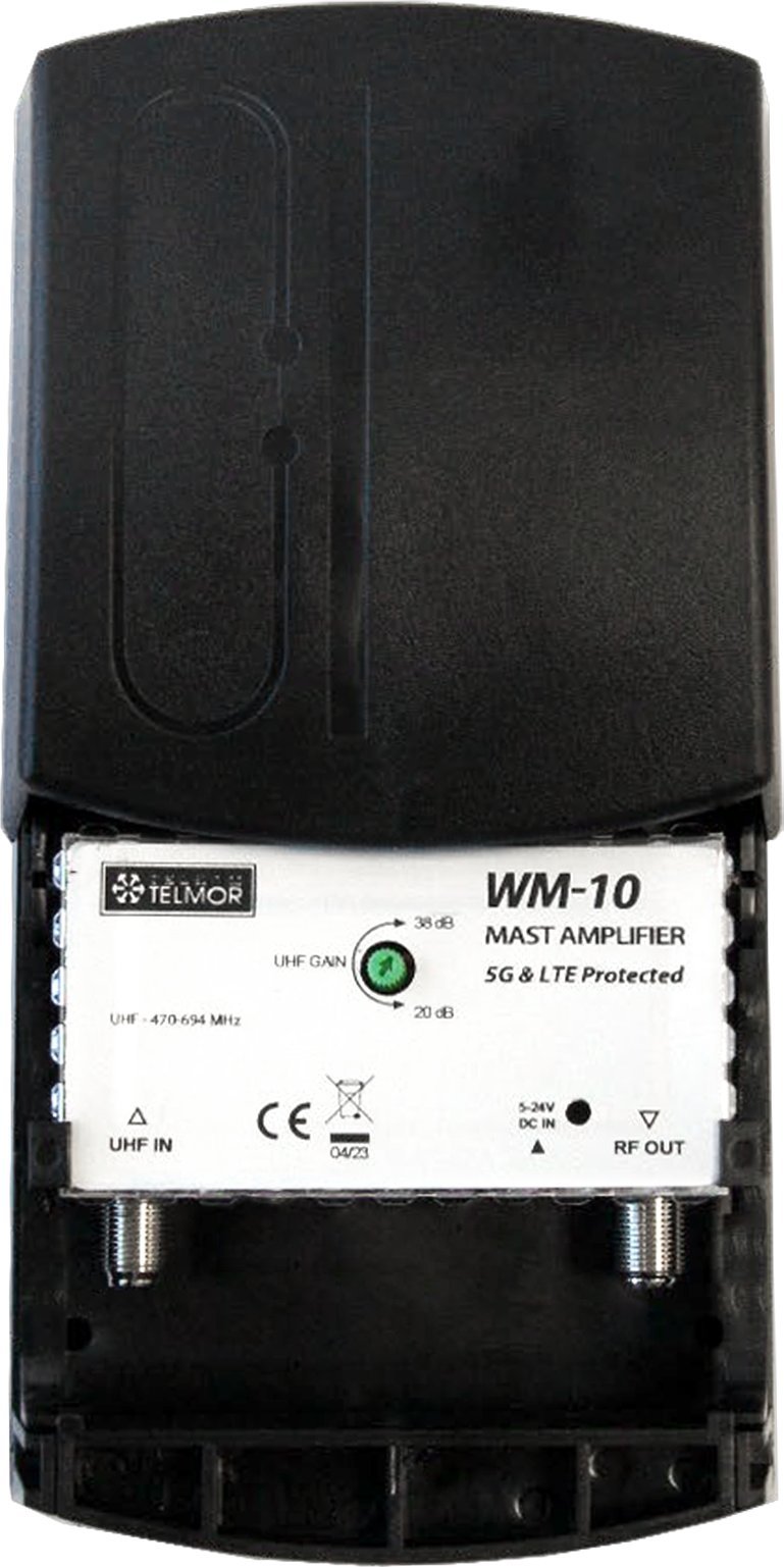 Telkom-Telmor Stožárový zesilovač WM-10 UHF DVB-T2 5G CHRÁNĚNÝ Telkom Telmor