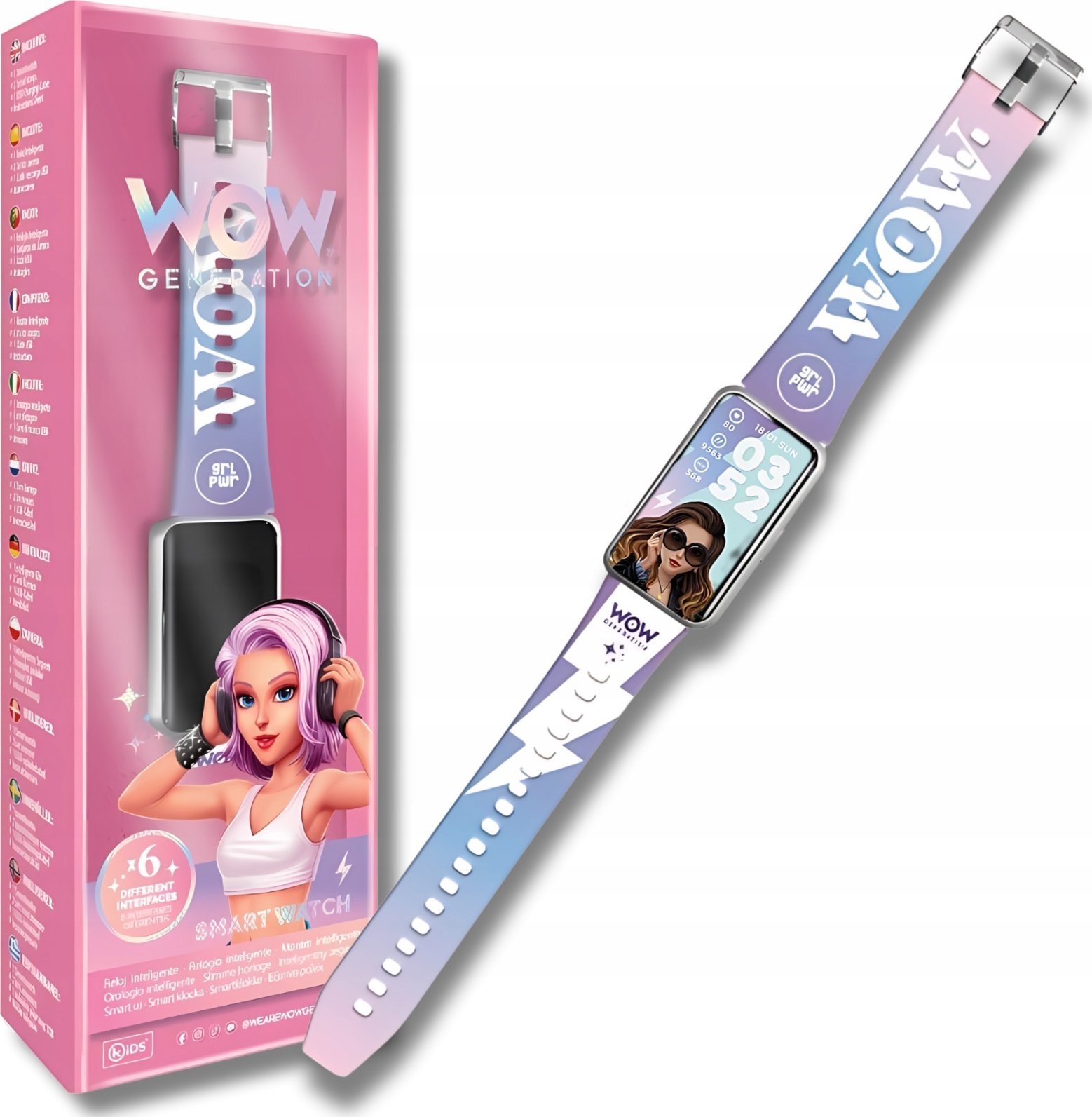 Chytré hodinky Kids Euroswan Smartwatch Chytré hodinky Chytré hodinky WoW Generation WOW00025 Kids Euroswan