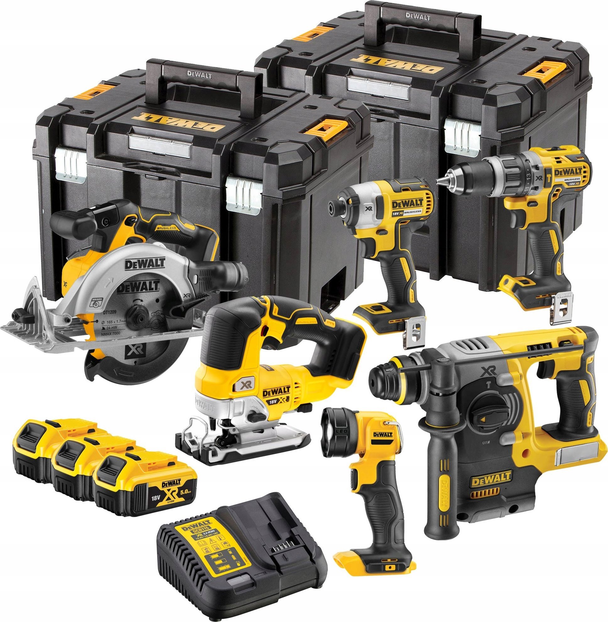 SADA KOMBINOVANÉHO ELEKTRICKÉHO NÁŘADÍ DEWALT DCK690P3T 18V