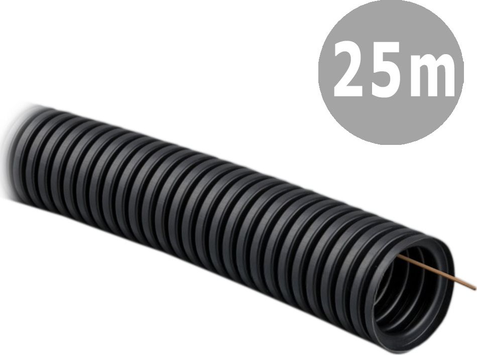 Tadpol TADPOL Elektroinstalační trubka 25/19 mm vlnitá černá s dálkovým ovládáním RKGSP 750N 25mb