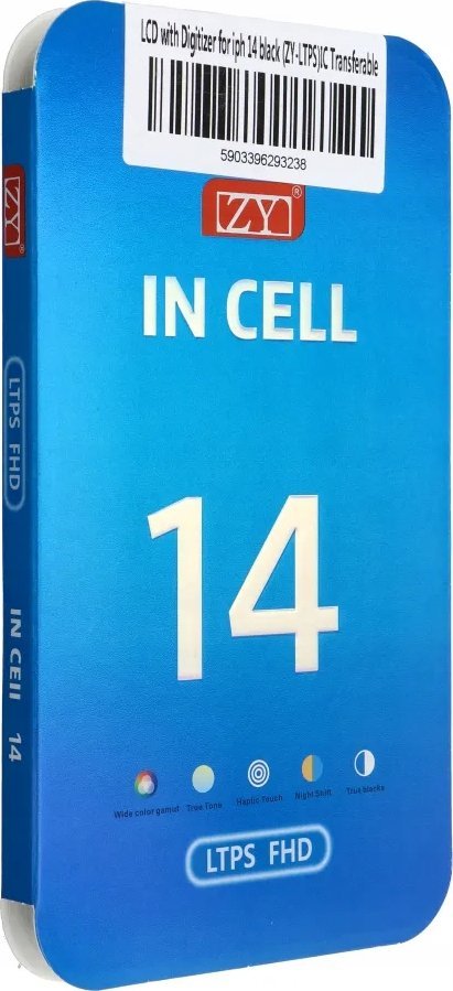 OEM displej pro iPhone 14 s dotykovou obrazovkou Black (ZY-LTPS) IC Transferable