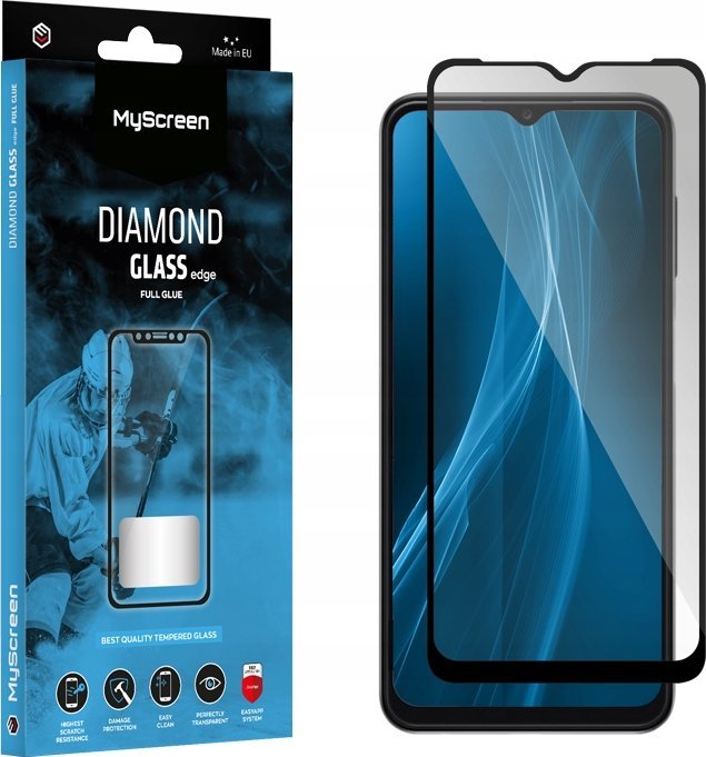 MyScreen Protector Ochranná fólie MyScreen Ochranná fólie MyScreen - Tvrzené sklo pro mírně zakřivené obrazovky DIAMOND GLASS LITE edge FULL GLUE pro Vivo Y36i
