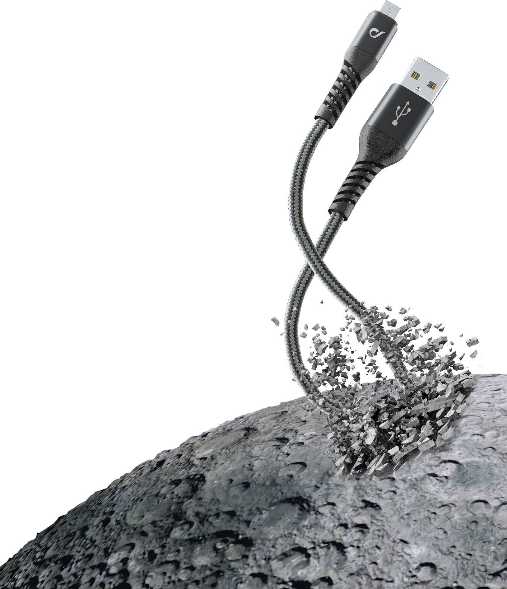 Cellular Line USB KABEL USB EXTRÉMNÍ MIKROUSB, ČERNÝ