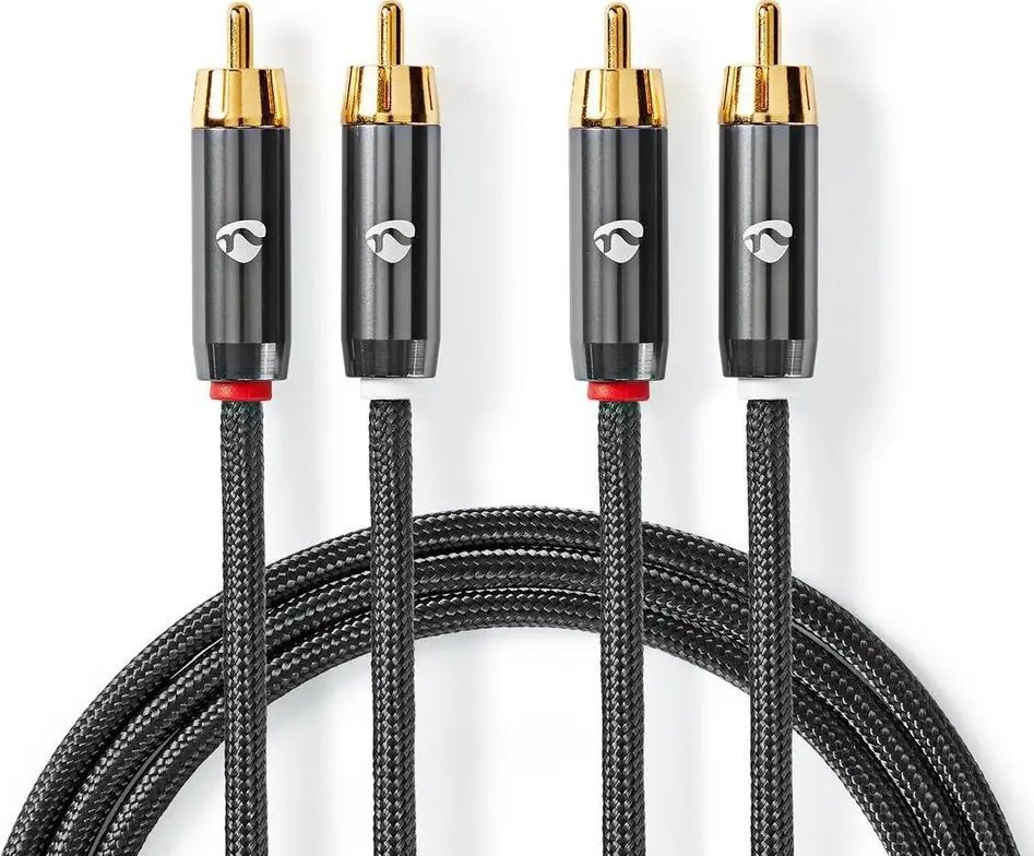 Nedis Kabel Nedis Profigold 2x RCA (cinch) 5m