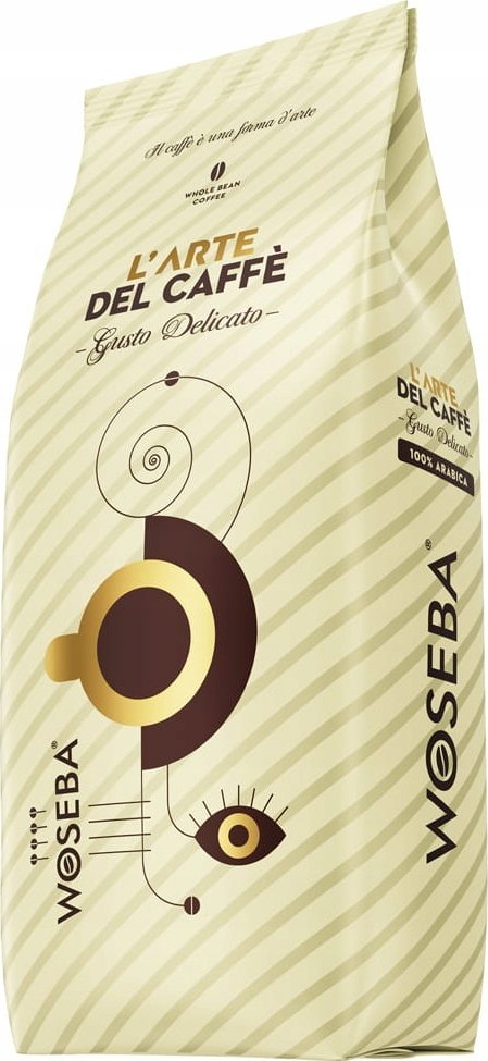 Woseba zrnková káva WOSEBA L arte del caffe káva, Gusto Delicato, zrnková, 1000g