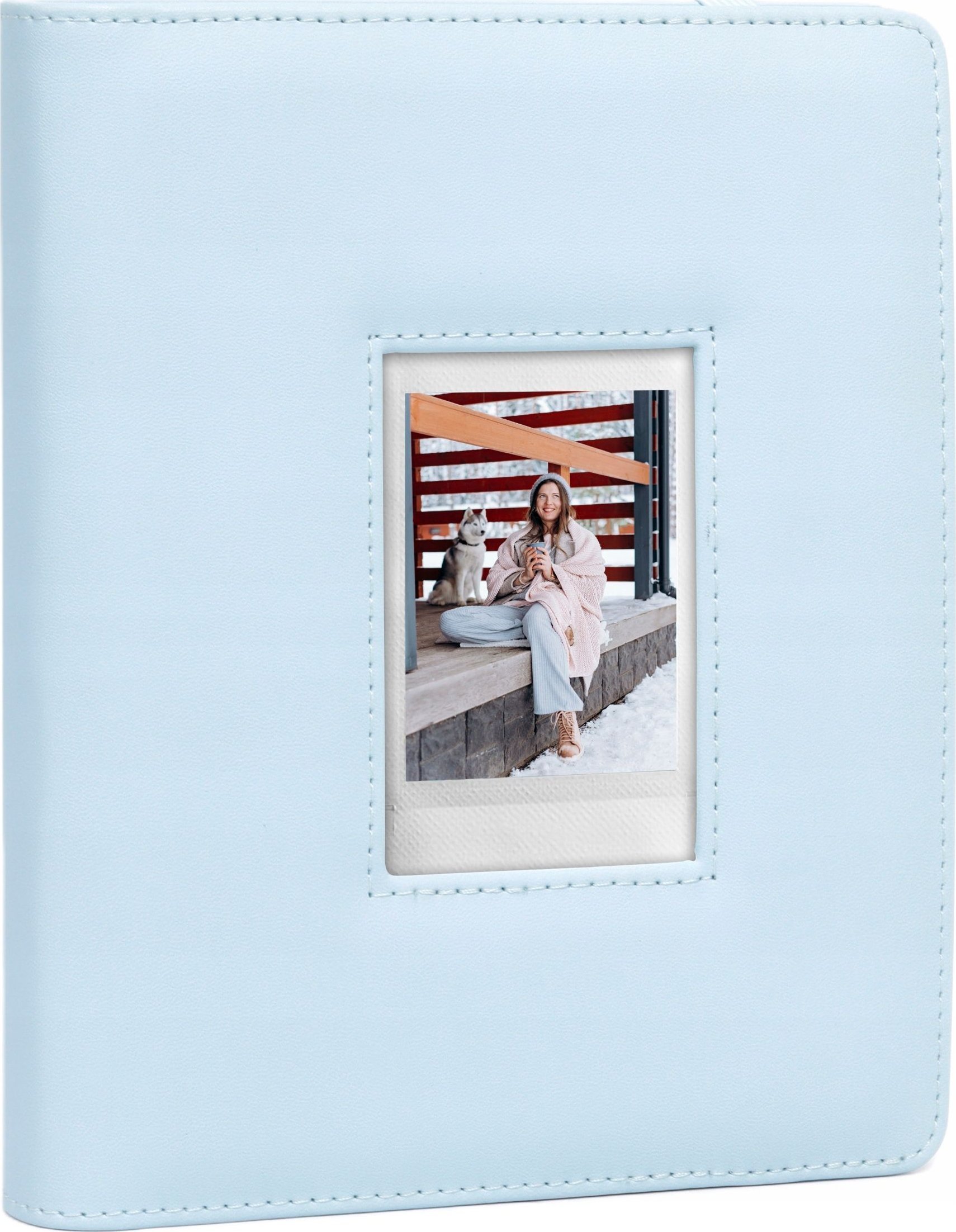 LoveInstant Fotoalbum 288 ks. pro Fuji Instax Canon Xiaomi Polaroid HP Kodak ZINK / Okénko na krytu / Modrá
