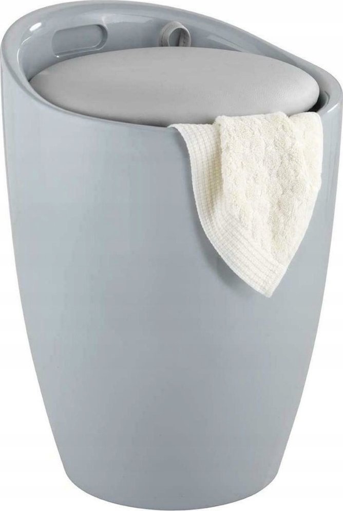 Wenko CANDY GREY pouf - koš na prádlo, 2v1, WENKO