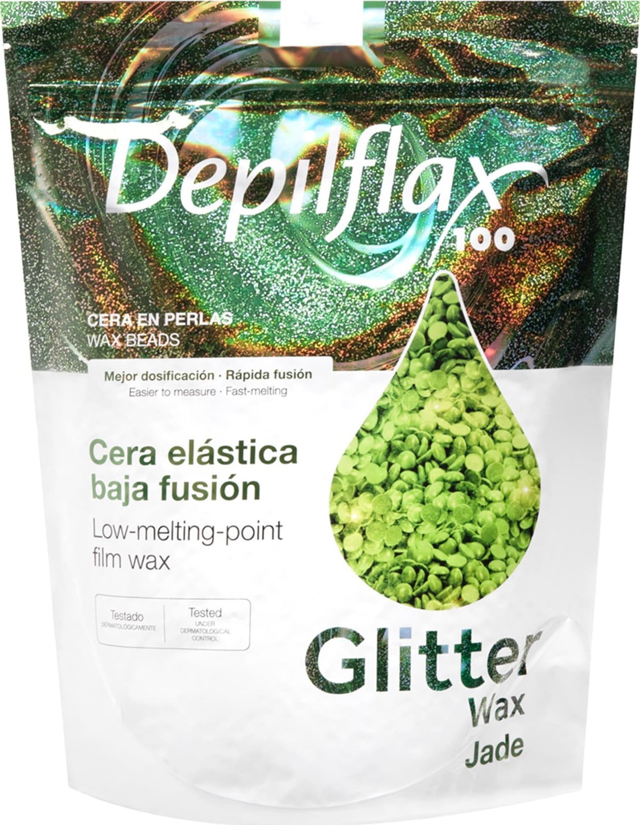 Activeshop Depilflax 100 depilátor flexibilní nízkotající depilační vosk perla Jade 1000 g
