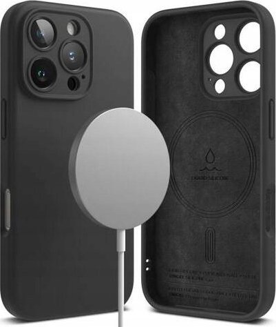 Ringke Silikonový magnetický kryt Ringke MagSafe pro iPhone 16 Pro, černý