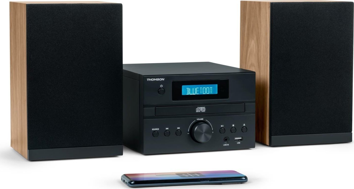 Thomson Tower Thomson Mini Tower COSY Bluetooth Bass Boost CD rádio FM 50W černá