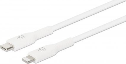 Manhattan MANHATTAN USB kabel USB-C auf Lightning kabel 2m weiß