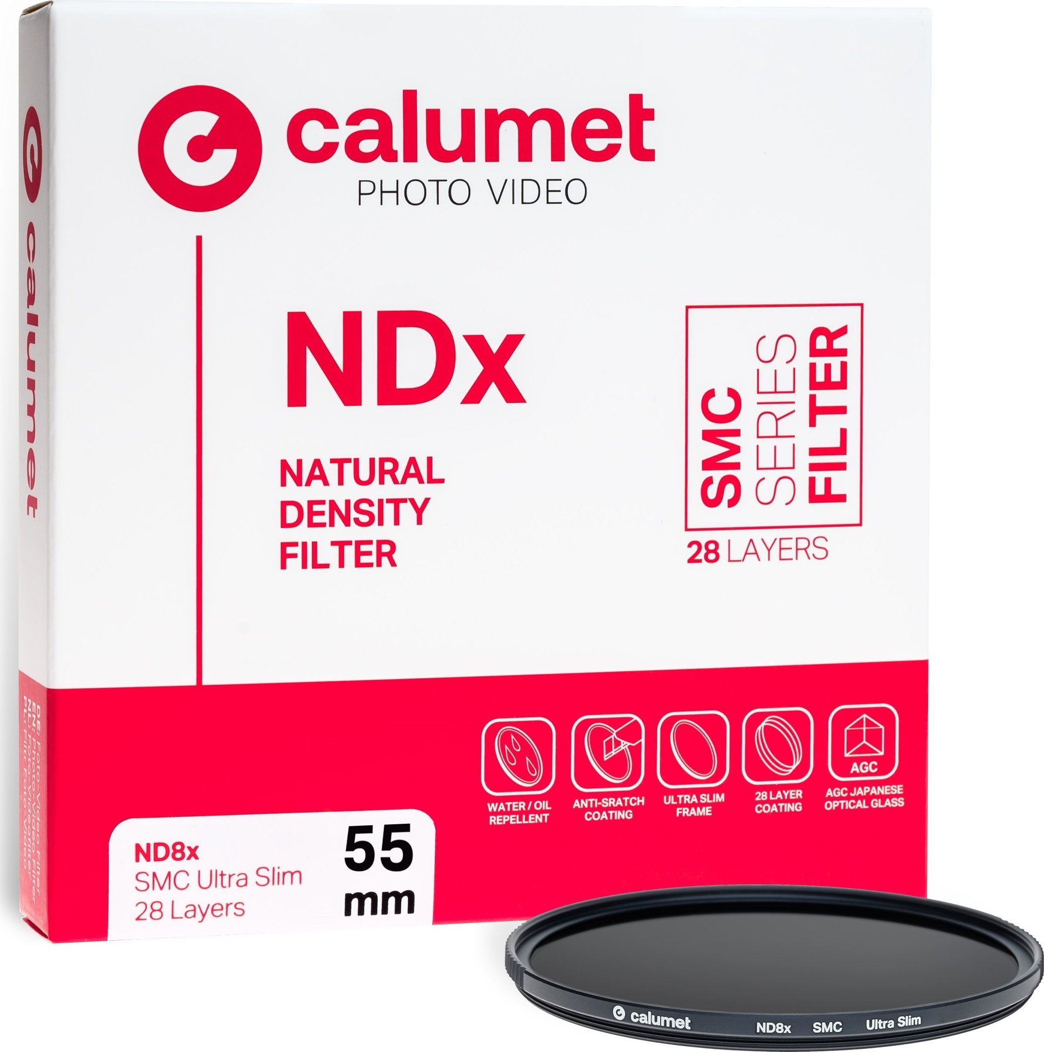 Calumet filtr Calumet ND8x SMC filtr 55 mm Ultra Slim 28 vrstev