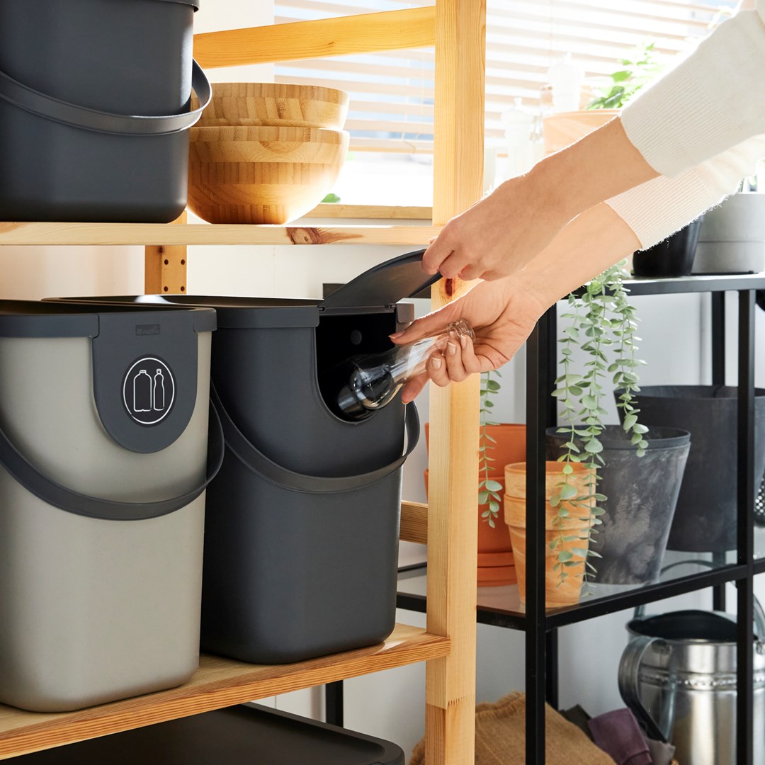 ROTHO Albula Cappuccino - kontajner na triedenie odpadu - 25l