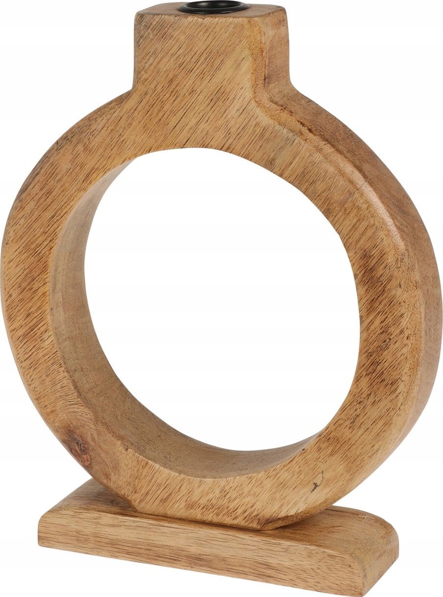 Home Styling Collection Dřevěný svícen pro domácí styling, mangové dřevo, 16 x 21 cm