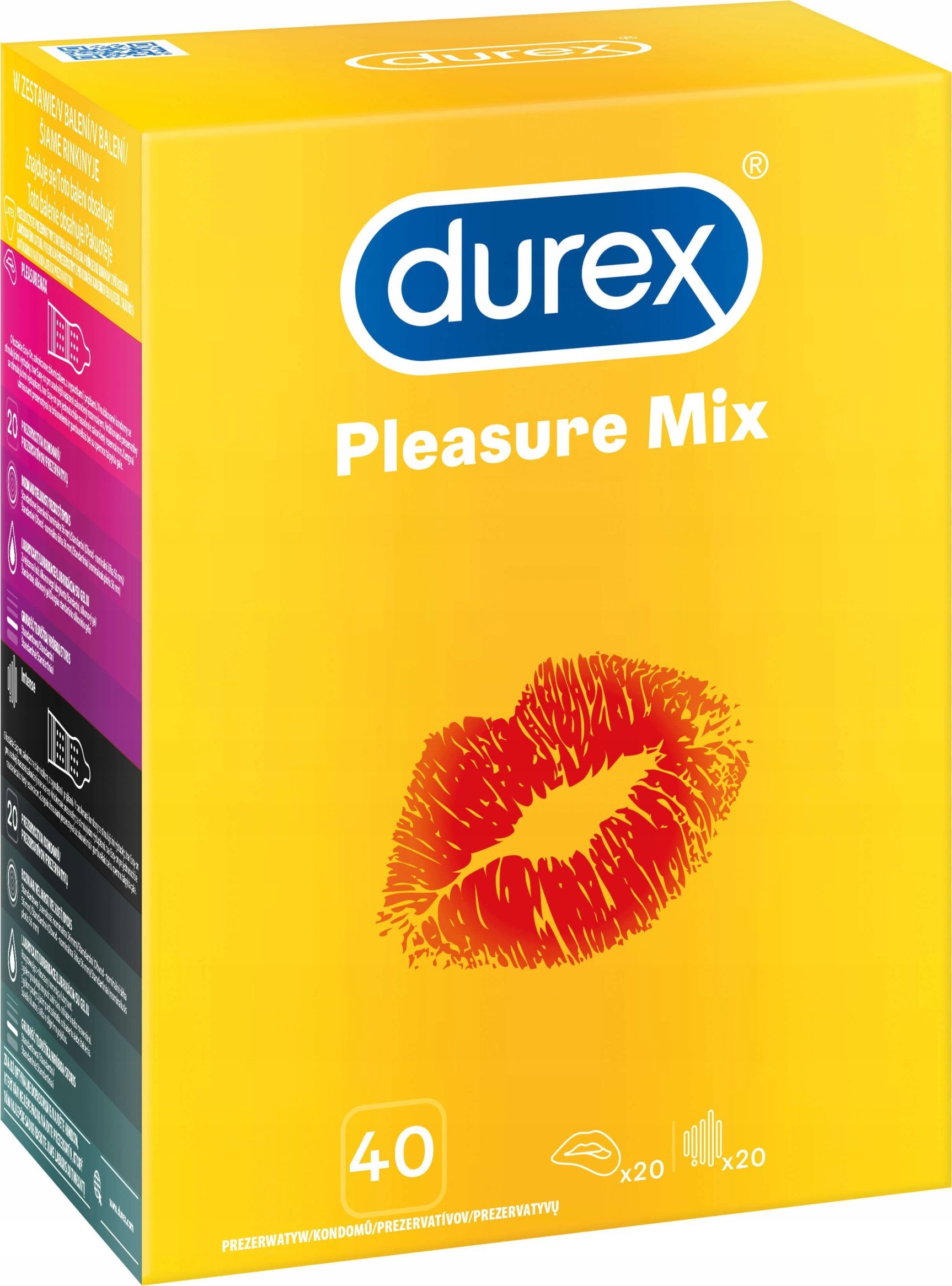 NoName Kondomy DUREX Pleasure Surprise Mix, mix 40 ks.