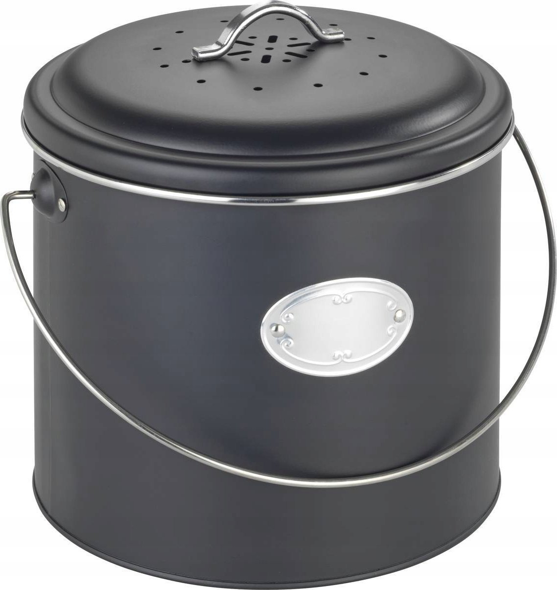 Wenko Kompostér, 3 vyměnitelné filtry neutralizující zápach, 6 l, Nero, WENKO