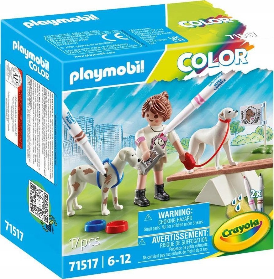 PLAYMOBIL 71517 Barevný výcvik psů, stavebnice