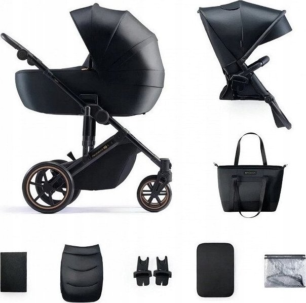 Kočárek KinderKraft KINDERKRAFT HLUBOKÝ KOČÁREK PRIME 2 2V1 ČERNÁ