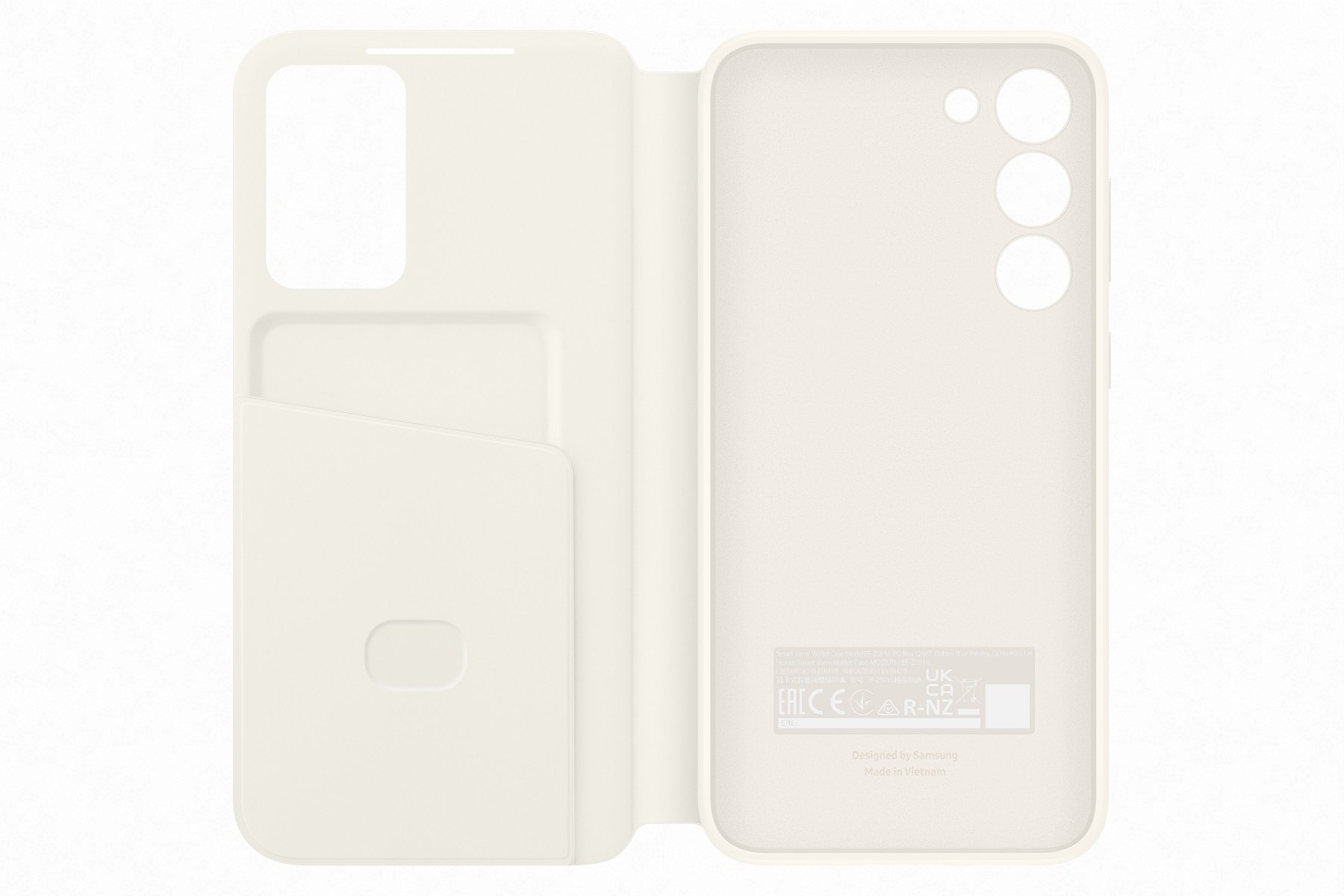 Samsung Smart View Wallet Case Galaxy S23 Plus Cream