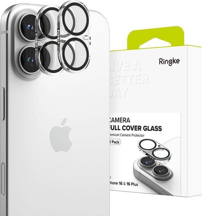 Ringke Ochranné pouzdro na kameru Ringke pro iPhone 16 / 16 Plus, 2 ks, průhledné