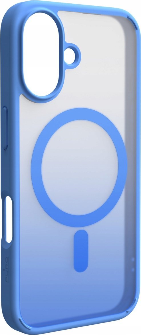 Puro Silikonové pouzdro Puro Gradient MagSafe pro iPhone 16 – modré