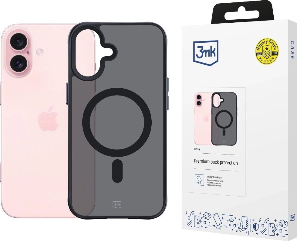3mk Smoke MagCase pro Apple iPhone 16