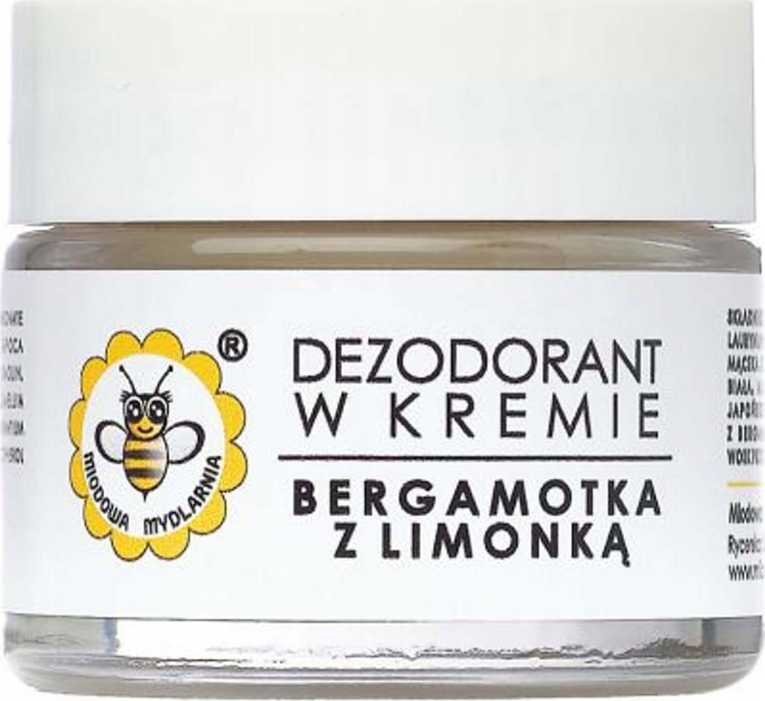 Alkotest MIODOWA MYDLARNIA_ Bergamotový a limetkový krémový deodorant 55g