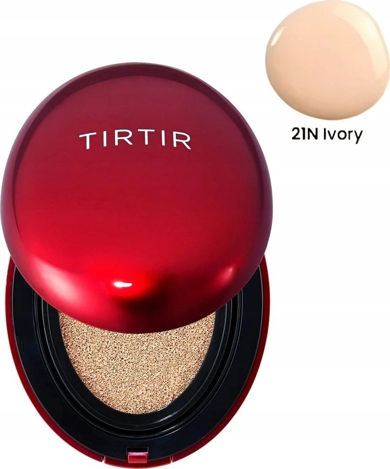 Alkotest TIRTIR_Mask Fit Red Cushion dlouhotrvající make-up v polštářku 21N Ivory 18g