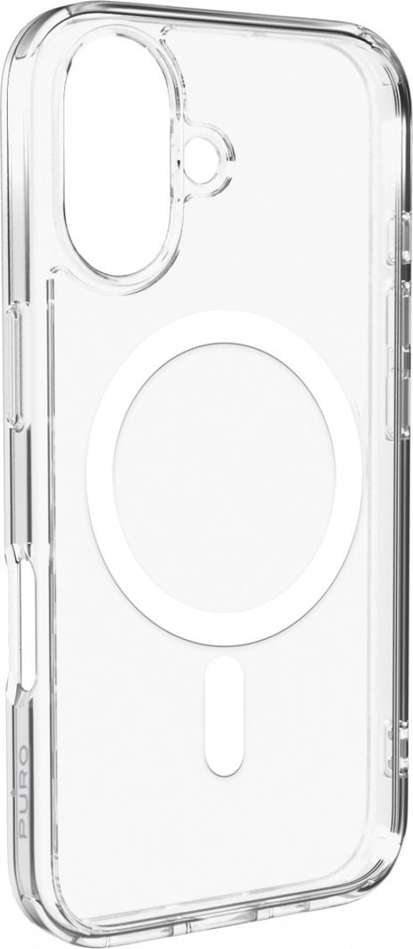 Silikonový obal Puro Puro Lite Mag MagSafe pro iPhone 16 – průhledný