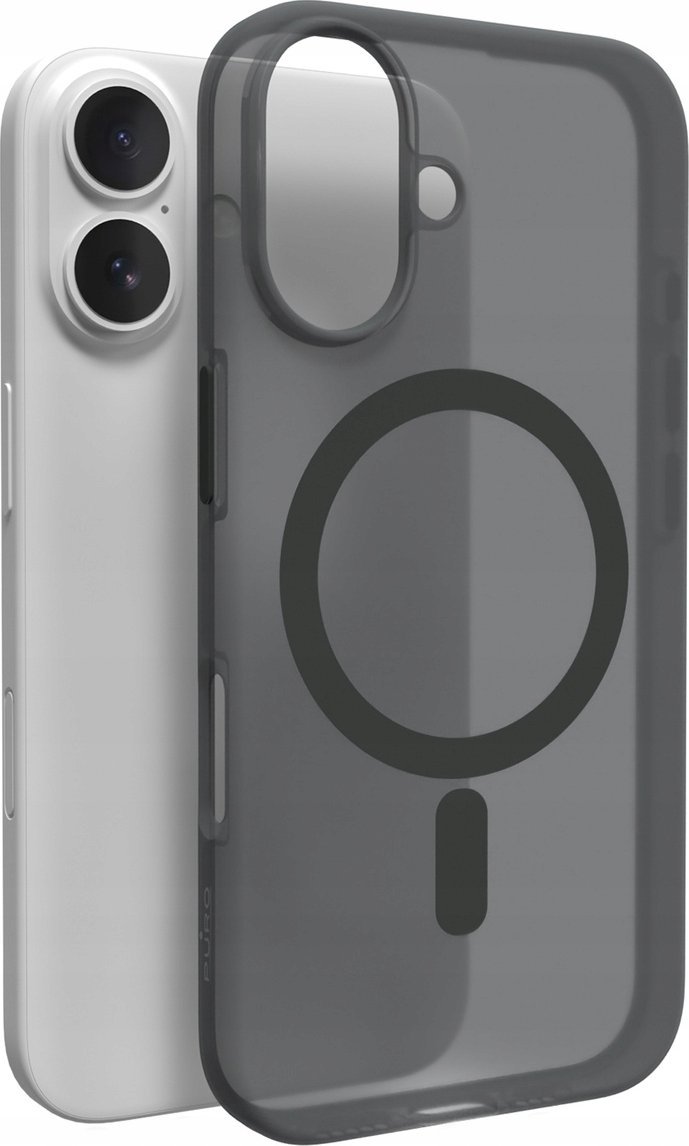 Silikonový kryt Puro Puro Daylight MagSafe pro iPhone 16 Plus – černý