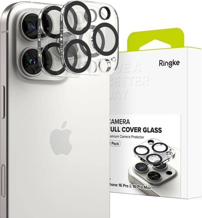 Ringke Ochranný kryt na kameru Ringke pro iPhone 16 Pro / 16 Pro Max, 2 ks, průhledný