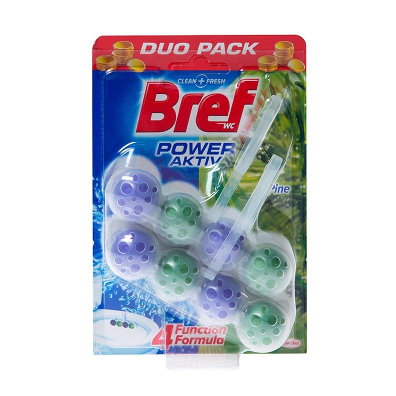 WC čistič-osvěžovač BREF POWER AKTIV PINE, 2×50 g