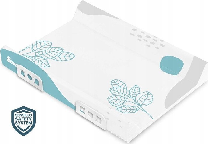 Sensillo Zpevněný přebalovací pult bezpečnostní systém 70 cm – boho modrá