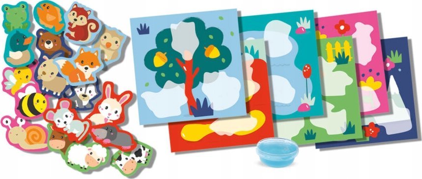 Kreativní sada SES Kreativní lepící zvířátka 14401