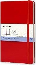 Moleskine skicář MOLESKINE L (13x21cm), pevná vazba, 104 stran, červená
