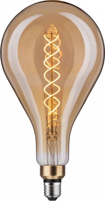 Paulmann LED BigDrop fil 400lm E27 1800K zlato 7W dvojitá spirála 230V
