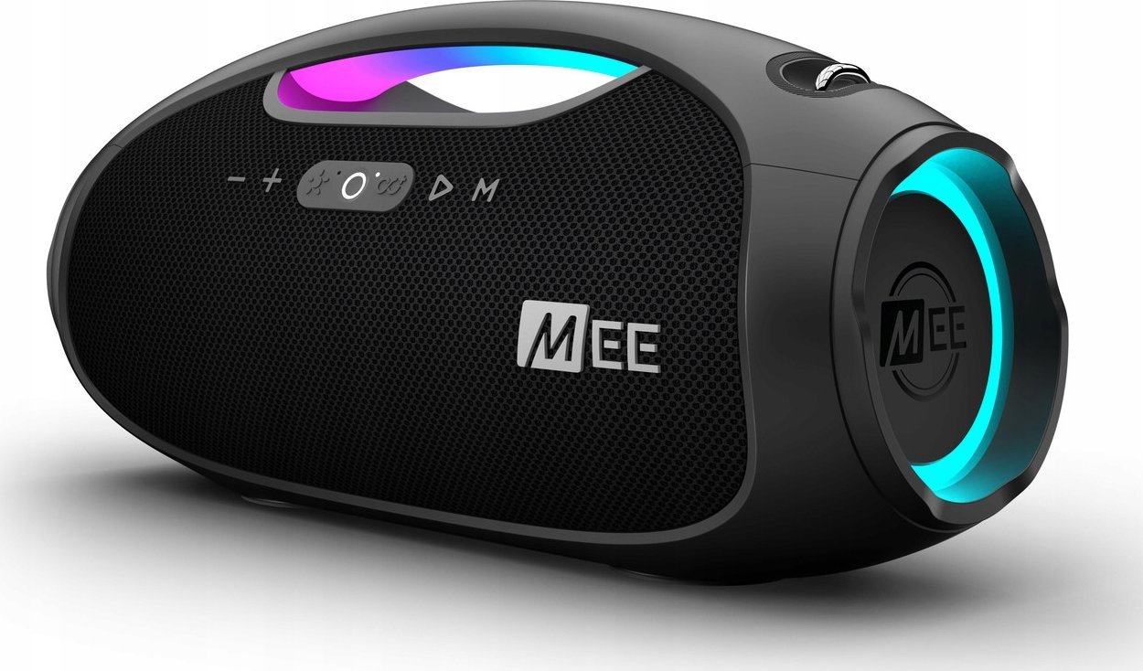 MEE audio reproduktor Mee Audio PartySPKR XL bezdrátový bluetooth reproduktor s dynamickým LED osvětlením a funkcí power banka - černá